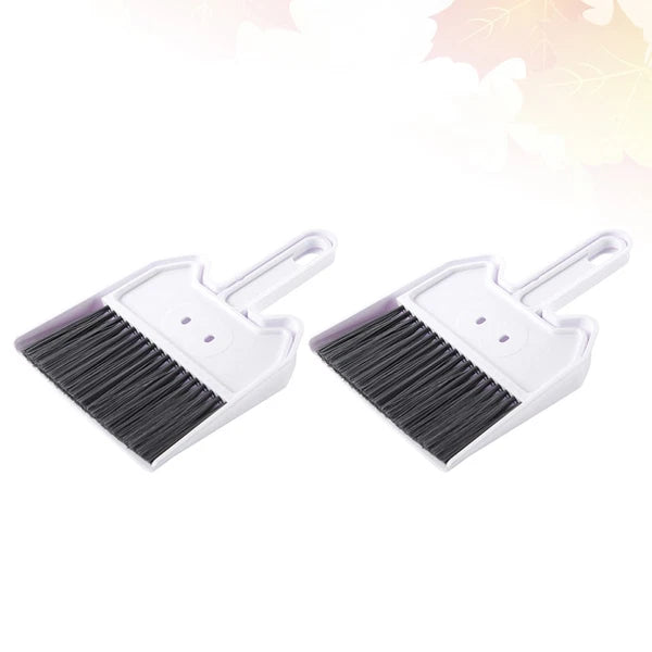 2 Sets Keyboard Cleaning Brush Child Broom With Scoop Home Desktop Mini-