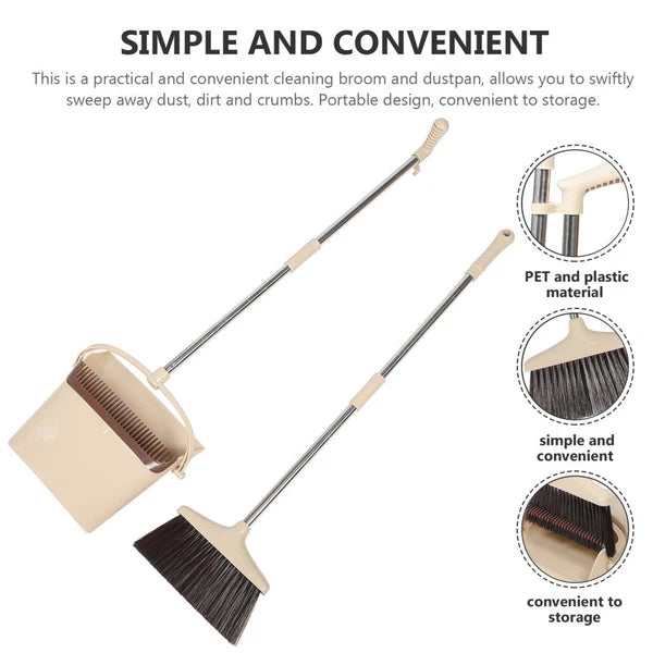 Broom Dustpan Set Office Broom Set For Home Dustpan Broom Kit-