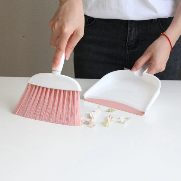 4 Sets Small Broom, Dustpan Set, Table Broom, Broom, Brush and-