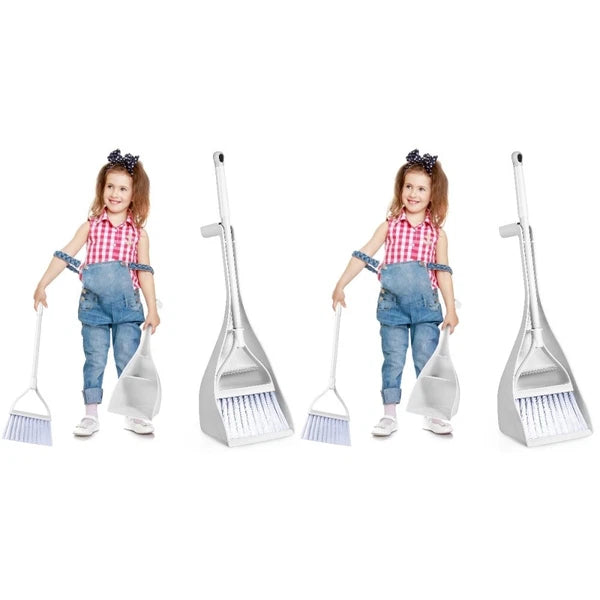 2 Sets Small Broom Dust Pan Portable-