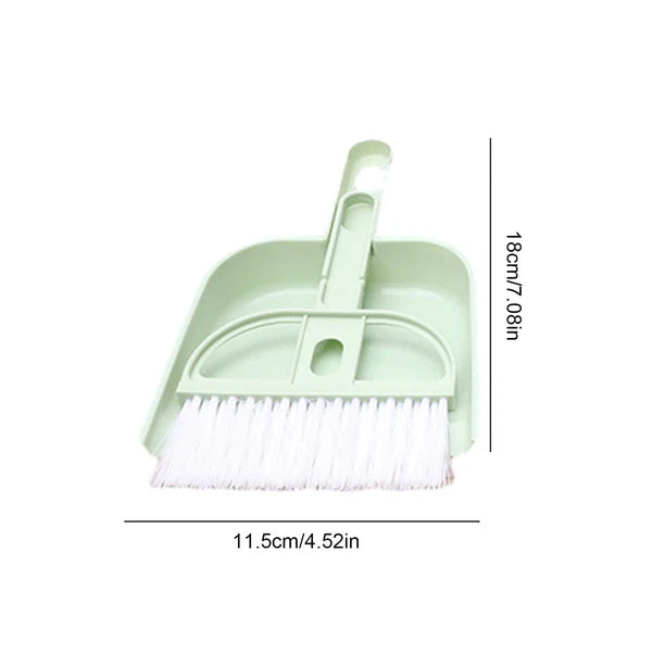 Small Mini Whisk Broom And Dust Pan Set Ergonomic Handle Kids Heavy Duty Durable