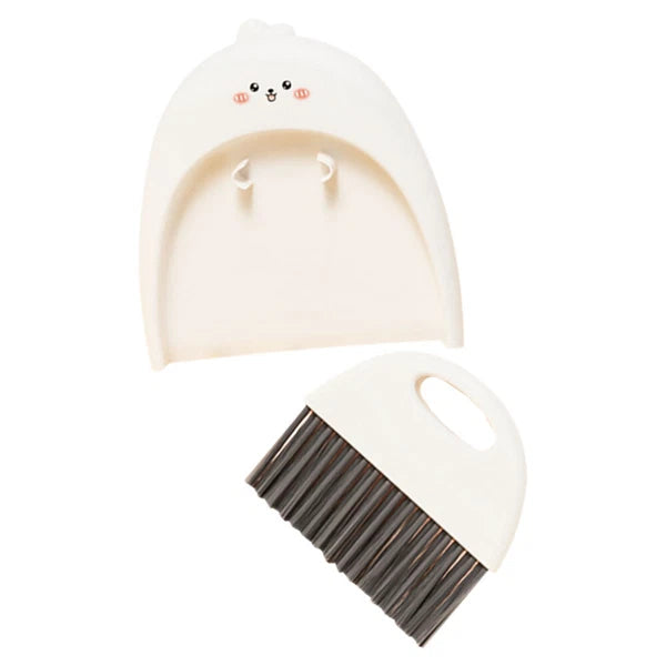 3 Sets Dustpane and Brush Set Small Mini Scrub Dust Pan-