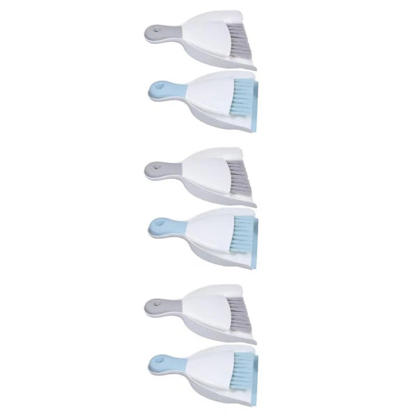 3 Piece Small Broom with Dustpan Set, 4 Piece Dustpan and-