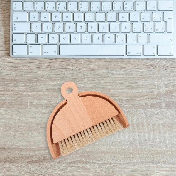 4 Sets Small Broom and Dustpan Cleaning Kit. cartoon sweeper with-