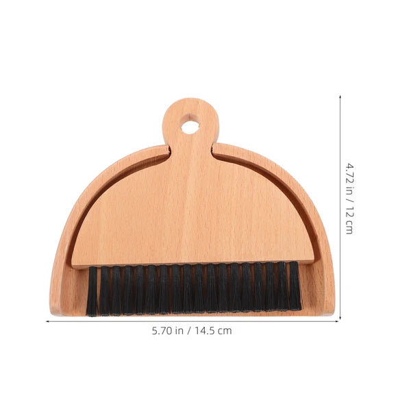 2 Sets Small Broom and Dustpan Cleaning Kit. cartoon sweeper with-