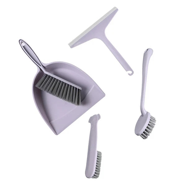 2 Pack Broom Dustpan Child Mini Brooms Small Cleaning Brush for Desk